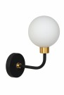 BEREND Wall light Bathr.-Black-1xG9-33W-IP44-Glass thumbnail