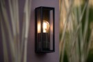 DUKAN Wall light Outd.-Black-1xE27-15W-IP65-Glass thumbnail