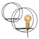 CIRCLE Wall light-Black-1xE27-40W-Metal thumbnail