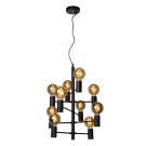 LEANNE Pendant light-Black-Ø65-10xE27-40W-Metal thumbnail