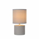 GREASBY Table lamp-Grey-Ø14-1xE14-40W-Cerami. thumbnail