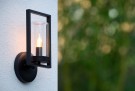 NISPEN Wall light Outd.-Black-1xE14-40W-IP44-Metal thumbnail