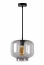 MEDINE Pendant light-Smoke .-Ø25-1xE27-40W-Glass thumbnail