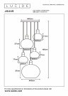 JULIUS Pendant light-Smoke .-5xE27-25W-Glass thumbnail