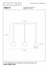 TRIBUTE Pendant light-Cream-3xE27-40W-Fabric thumbnail