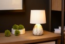 MARMO Table lamp-White-Ø16-1xE14-40W-Cerami. thumbnail
