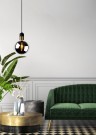 JULIUS Pendant light-Smoke .-Ø20-1xE27-40W-Glass thumbnail