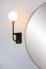 BEREND Wall light Bathr.-Black-1xG9-33W-IP44-Glass thumbnail