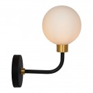 BEREND Wall light Bathr.-Black-1xG9-33W-IP44-Glass thumbnail