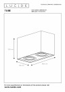 TUBE Ceiling spot.-White-2xGU10-50W-Alumin. thumbnail