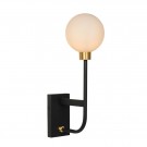 BEREND Wall light Bathr.-Black-1xG9-33W-IP44-Glass thumbnail