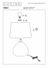 RAMZI Table lamp-Grey-Ø18-1xE14-40W-Cerami. thumbnail