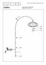 CORINA Arc floor la.-Cream-1xE27-40W-Polyes. thumbnail