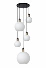 JULIUS Pendant light-Opal-5xE27-40W-Glass thumbnail