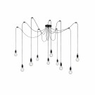 FIX Pendant light-Black-10xE27-60W-Silico. thumbnail
