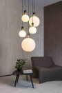 JULIUS Pendant light-Opal-5xE27-40W-Glass thumbnail