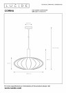 CORINA Pendant light-Cream-Ø50-1xE27-40W-Polyes. thumbnail