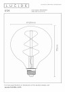 G125 Fil. Bulb-Amber-LED Dimm.-1xE27-8W-2700K thumbnail