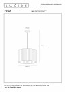 FOLD Pendant light-White-Ø40-1xE27-40W-Fabric thumbnail