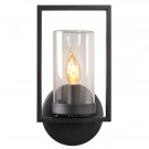 NISPEN Wall light Outd.-Black-1xE14-40W-IP44-Metal thumbnail