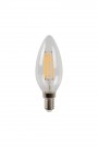 C35 Fil. Bulb-Transp.-LED Dimm.-1xE14-4W-2700K thumbnail