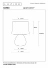 MARMO Table lamp-Black-Ø16-1xE14-40W-Cerami. thumbnail