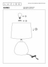 MARMO Table lamp-Black-Ø16-1xE14-40W-Cerami. thumbnail