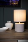 GREASBY Table lamp-Cream-Ø14-1xE14-40W-Cerami. thumbnail
