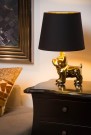 SIR WIN. Table lamp-Gold-1xE14-25W-Porcel. thumbnail