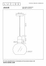 JULIUS Pendant light-Smoke .-Ø20-1xE27-40W-Glass thumbnail