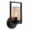 NISPEN Wall light Outd.-Black-1xE14-40W-IP44-Metal thumbnail