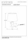 SIR WIN. Table lamp-Gold-1xE14-25W-Porcel. thumbnail