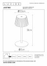JUSTINE Table lamp Outd.-Black-LED Dimm.-2W-2700K thumbnail
