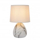 MARMO Table lamp-White-Ø16-1xE14-40W-Cerami. thumbnail