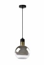 JULIUS Pendant light-Smoke .-Ø20-1xE27-40W-Glass thumbnail