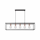 ARTHUR Pendant light-Black-5xE27-60W-Metal thumbnail