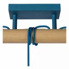 POLA Flush ceilin. Child-Blue-3xE27-60W-Wood thumbnail