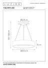 TALOWE L. Pendant light-White-Ø60-LED Dimm.-39W thumbnail