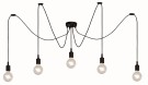 FIX Pendant light-Black-5xE27-60W-Silico. thumbnail
