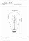 ST64 Fil. Bulb-Transp.-LED Dimm.-1xE27-4,9W-2700K thumbnail