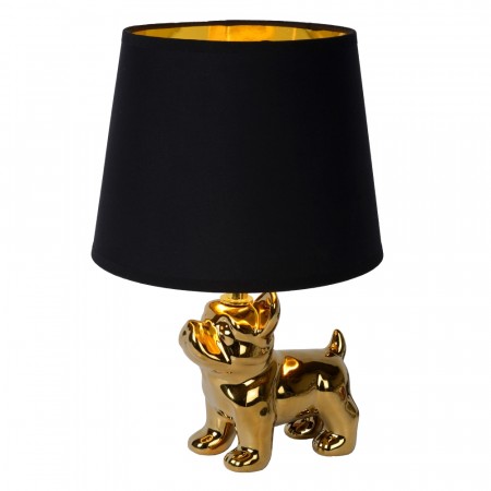 SIR WIN. Table lamp-Gold-1xE14-25W-Porcel.