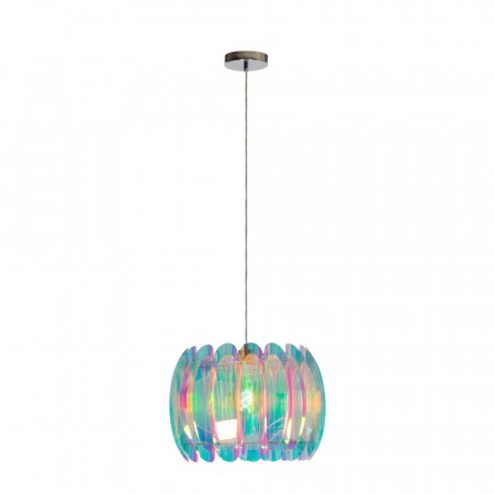 GLINSTAR Pendant light-Multic.-Ø40-1xE27-40W-Pvc