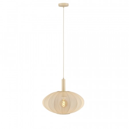 CORINA Pendant light-Cream-Ø50-1xE27-40W-Polyes.