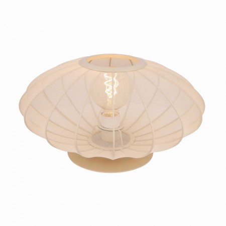 CORINA Table lamp-Cream-Ø40-1xE27-40W-Polyes.