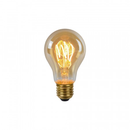 A60 Fil. Bulb-Amber-LED Dimm.-1xE27-4,9W-2200K