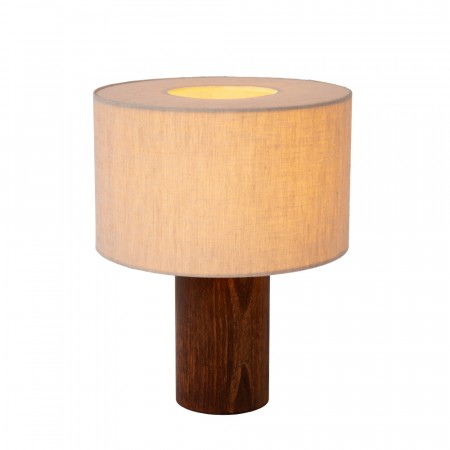TACHINA Table lamp-Natura.-1xE27-15W-Linen