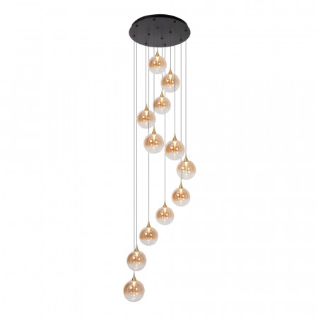GISELA Pendant light-Amber-Ø61-LED Dimm.-3,6W