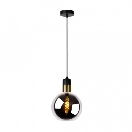 JULIUS Pendant light-Smoke .-Ø20-1xE27-40W-Glass