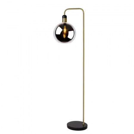 JULIUS Floor lamp-Smoke .-Ø28-1xE27-25W-Glass