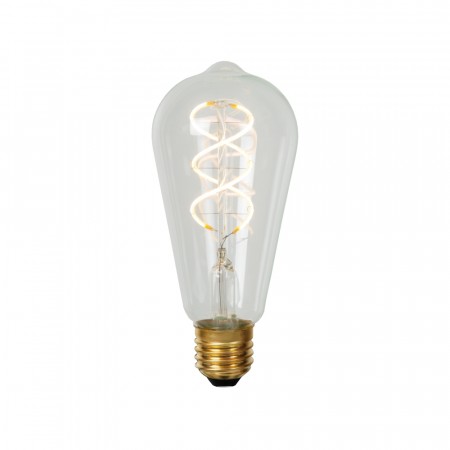 ST64 Fil. Bulb-Transp.-LED Dimm.-1xE27-4,9W-2700K